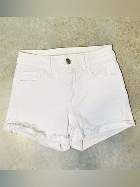 American Eagle White Denim Shorts